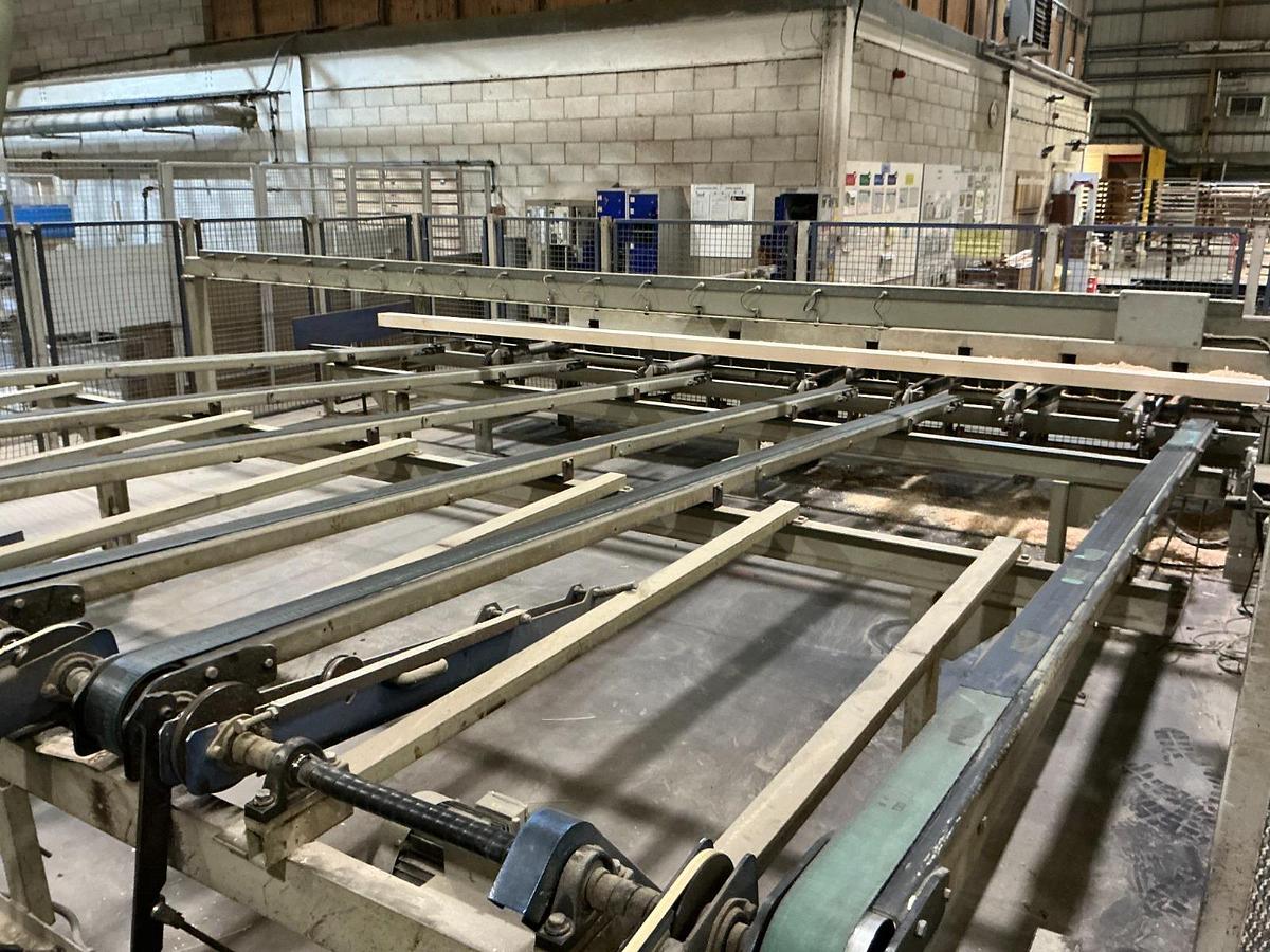 Gebruikt WEINIG planing line Powermat 2400 with bundling and stacking