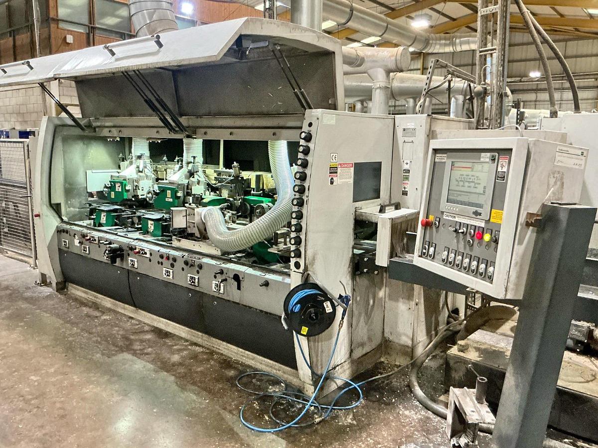 Gebruikt WEINIG planing line Powermat 2400 with bundling and stacking