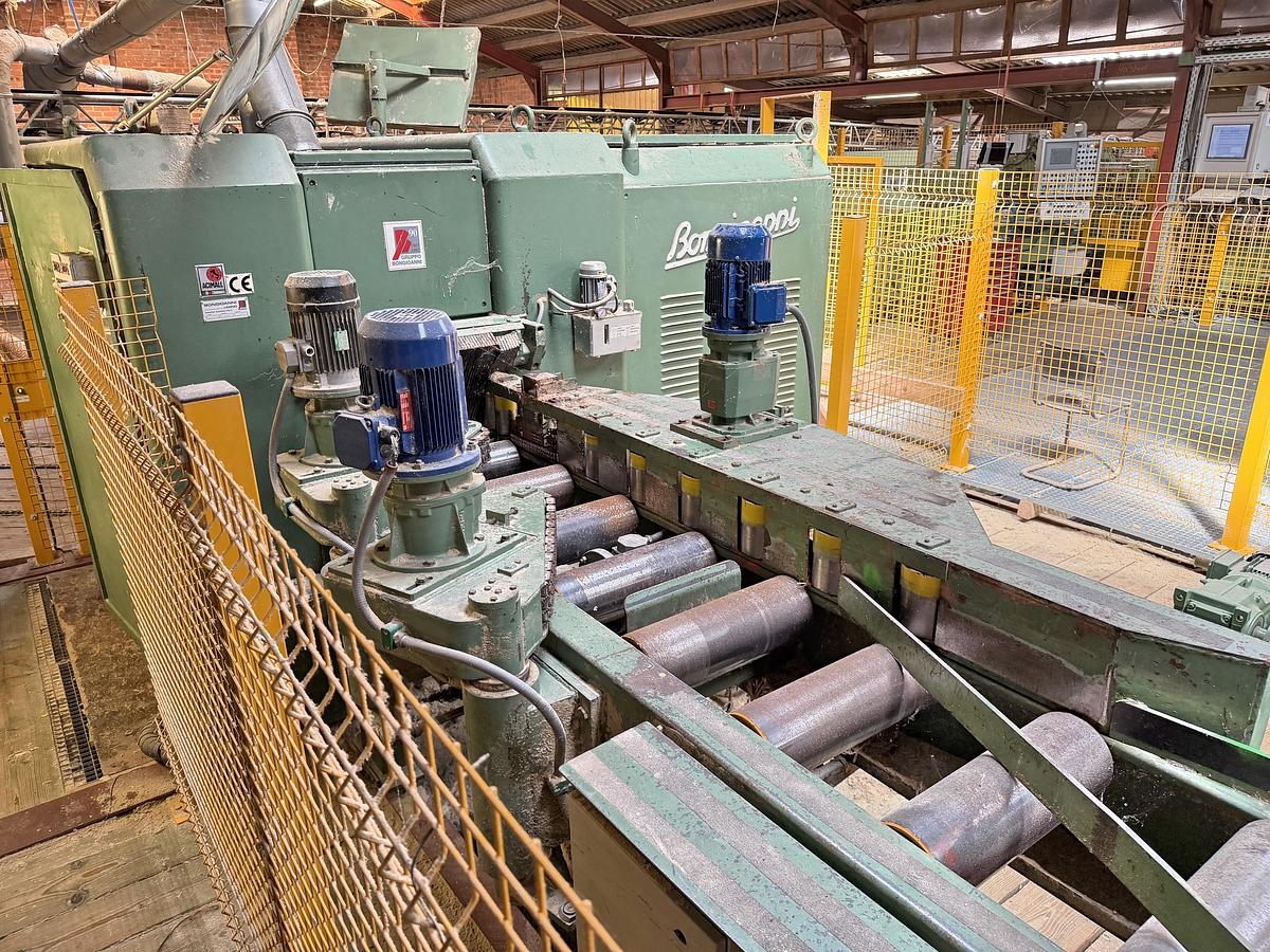 Gebruikt HIT edging line + BONGIANNI multi-ripsaw