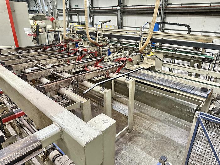 Gebruikt WEINIG  planing line Hydromat 22BL with bundling and stacking
