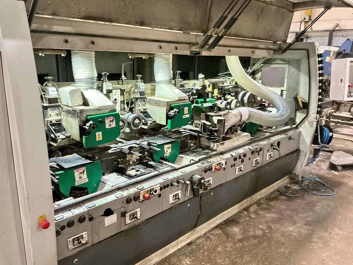 Gebruikt WEINIG planing line Powermat 2400 with bundling and stacking