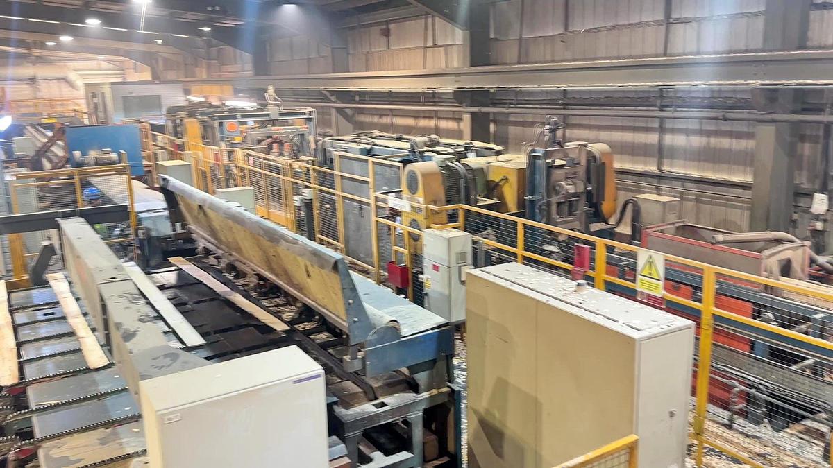 Gebruikt Söderhamn Eriksson canter-quadro sawmill + sorting