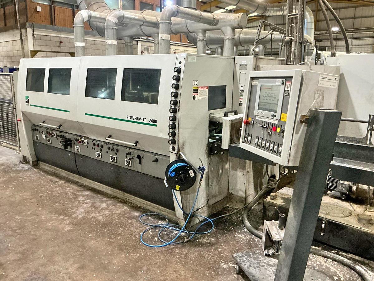 Gebruikt WEINIG planing line Powermat 2400 with bundling and stacking