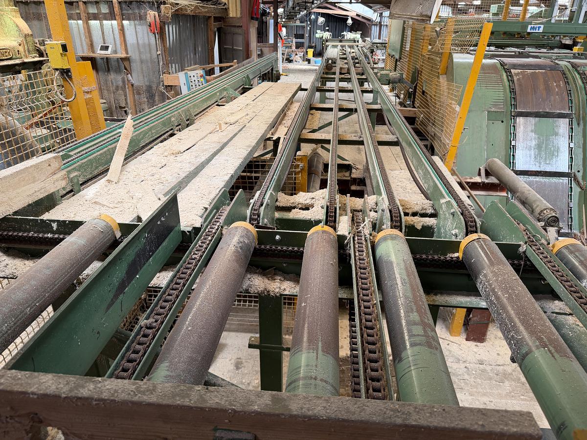 Gebruikt HIT edging line + BONGIANNI multi-ripsaw