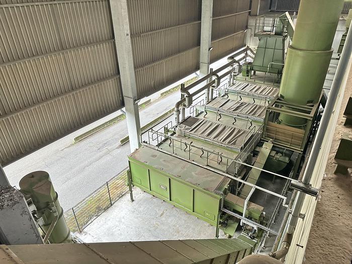 Gebruikt Vecoplan / Swiss Combi houtchips lijn met hamermolen en bandroger