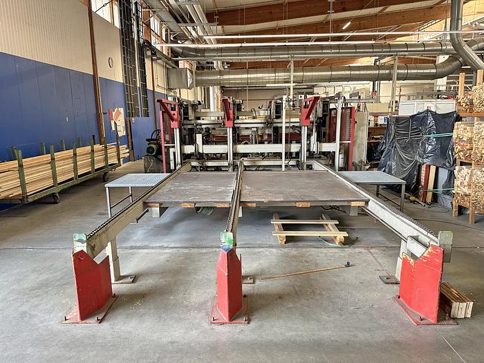 Gebruikt WEINIG  planing line Hydromat 22BL with bundling and stacking