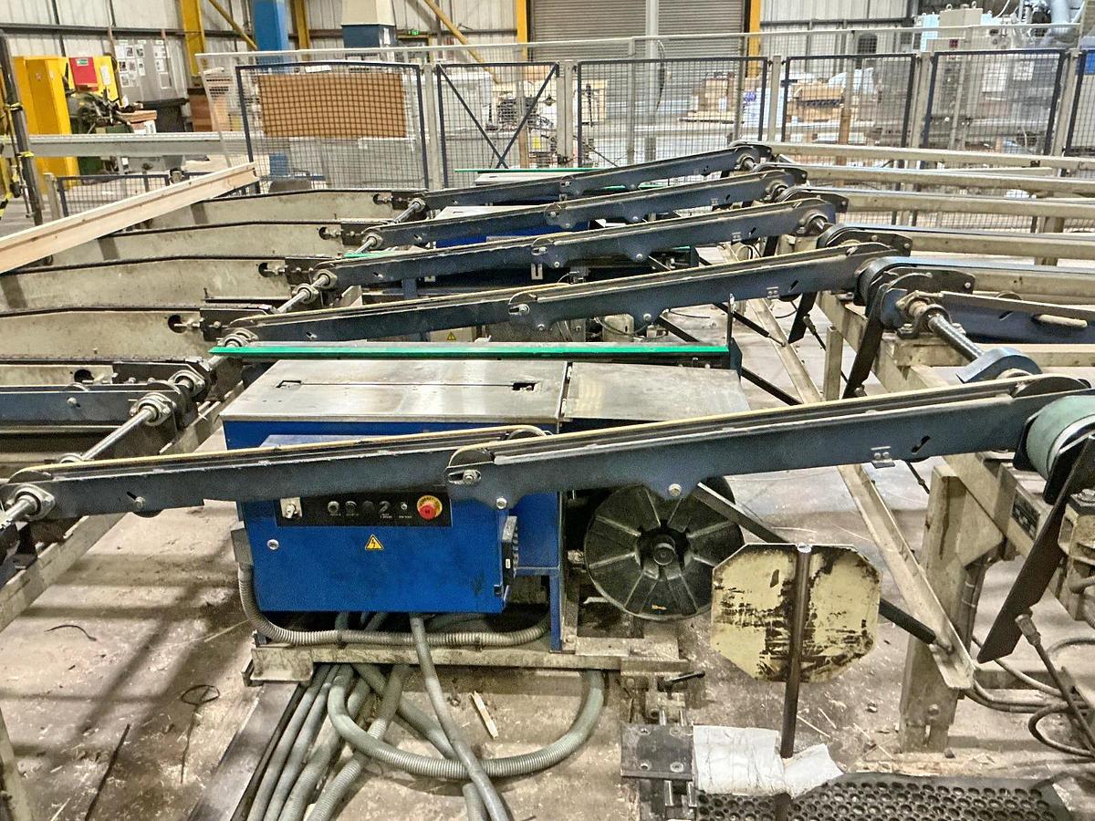 Gebruikt WEINIG planing line Powermat 2400 with bundling and stacking