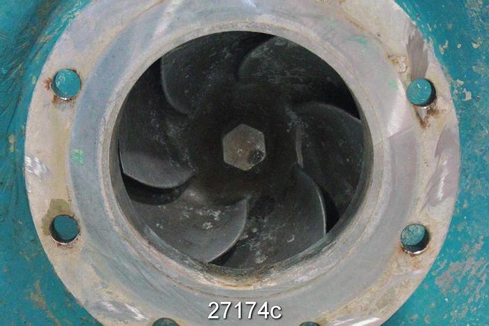 Used Goulds 3196 Goulds 3196, 6X8X15, 6 Vane Impeller, 14.25" Impeller Diameter, Stainless Steel Impeller, Stainless Steel Casing, Stainless Steel Stuffing Box, Stanless Steel Suction Side Plate, Packing. #27174