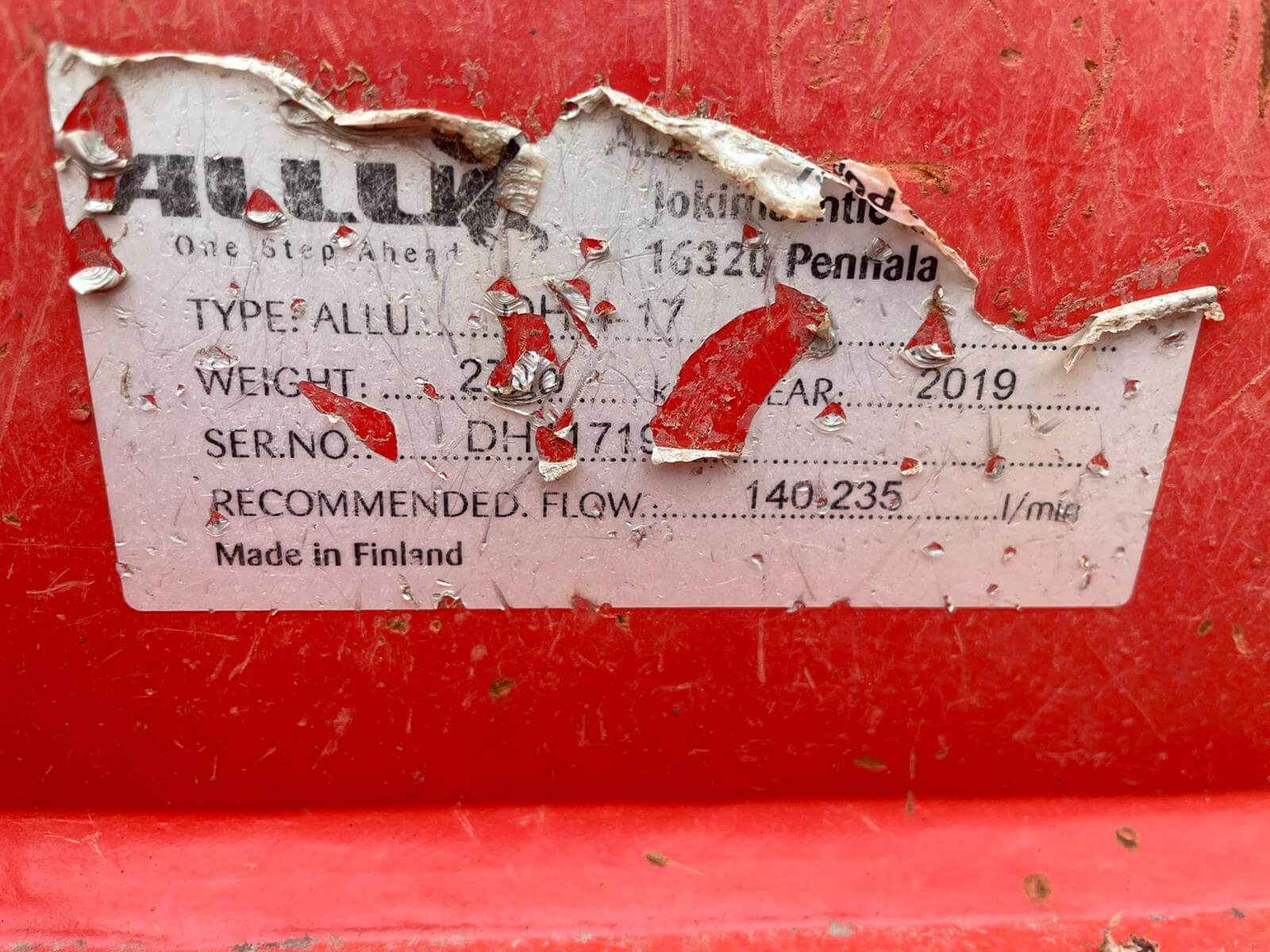 Used 2x Allu Screening bucket