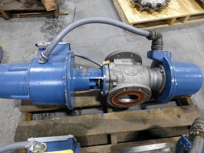 Used 4" DEZURIK BASIS WEIGHT VALVE STAINLESS STEEL