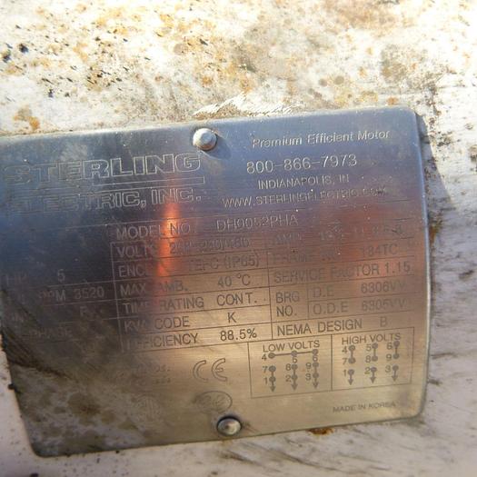 Used Heat Exchanger, Shell & Tube, S/st, Heat Transfer Pump Skid, (4) Pumps #S744939