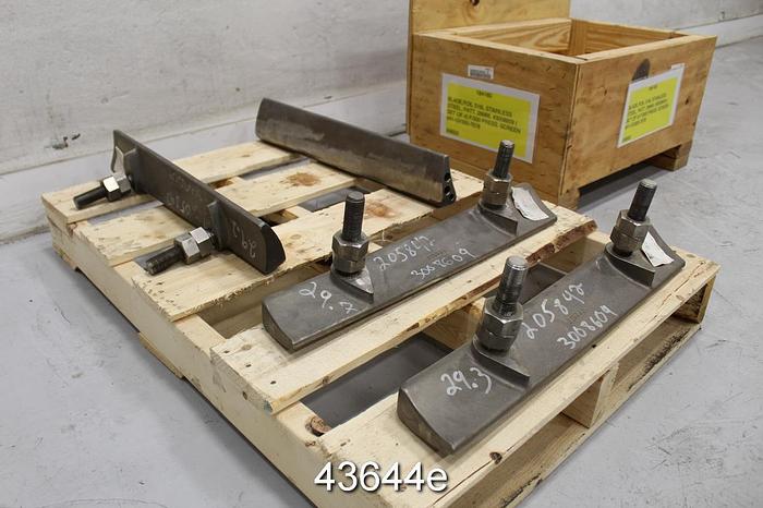 Used Black Clawson UV300 Stainless Steel Rotor Foils #43644