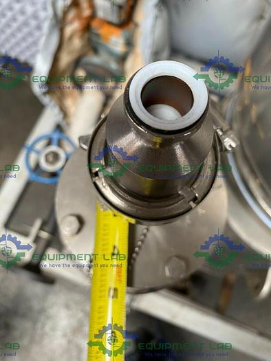 Used Meco  Vertical Shell & Straight Tube Heat Exchanger 125 PSIG w/ SS Frame & Gauges