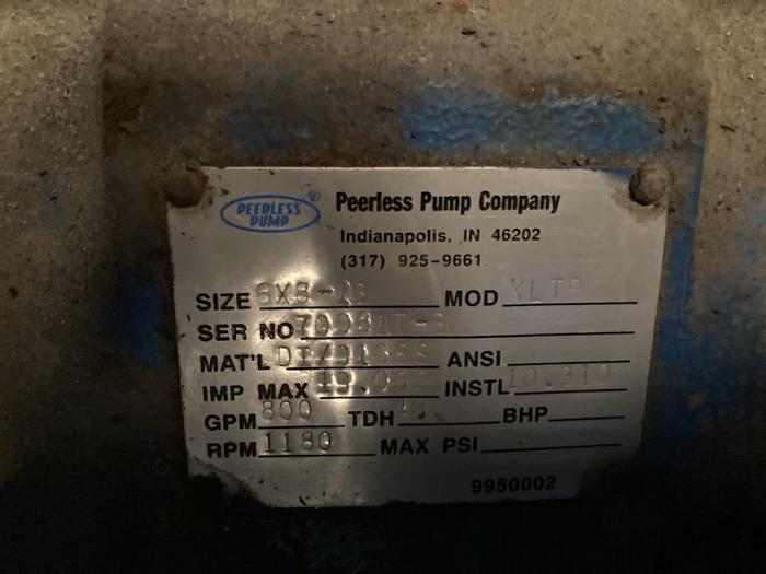 Used Used Peerless Centrifugal Pump