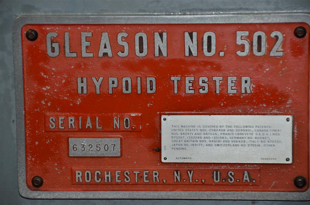 Usado GLEASON 502 Comprobadoras de engranajes #7174