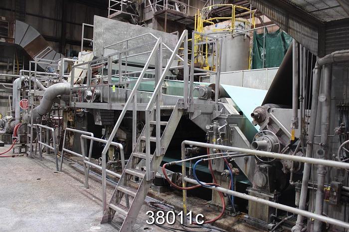 Used Holder Tissue Machine 115" Web, 112" Trim, 3550 FPM, 80 TPD #38011