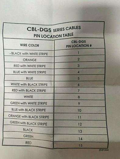 Used CBL-DGS Series Cable