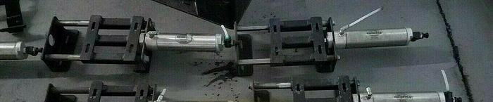 Used Pneumatic Slide Base Linear Movement 4" of Travel on air cylinder