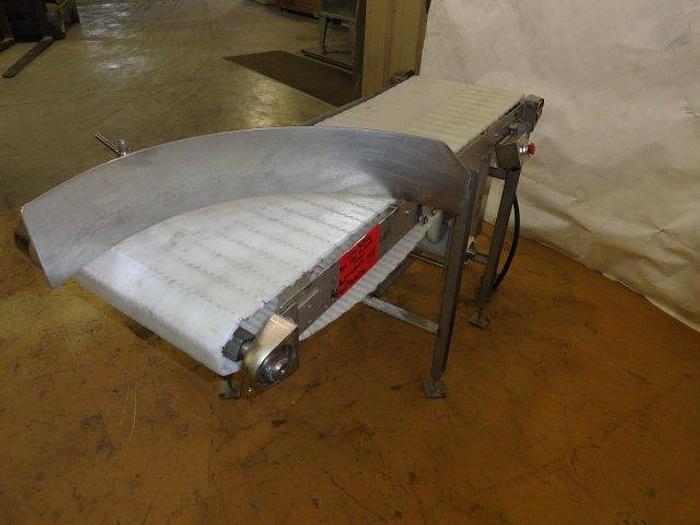 Used Stainless Steel Belt Conveyor; 17-1/2"W x 5'L