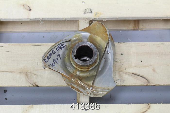 Used Goulds 3175 3x6x12 3-Vane 10" Stainless Steel Impeller #41338