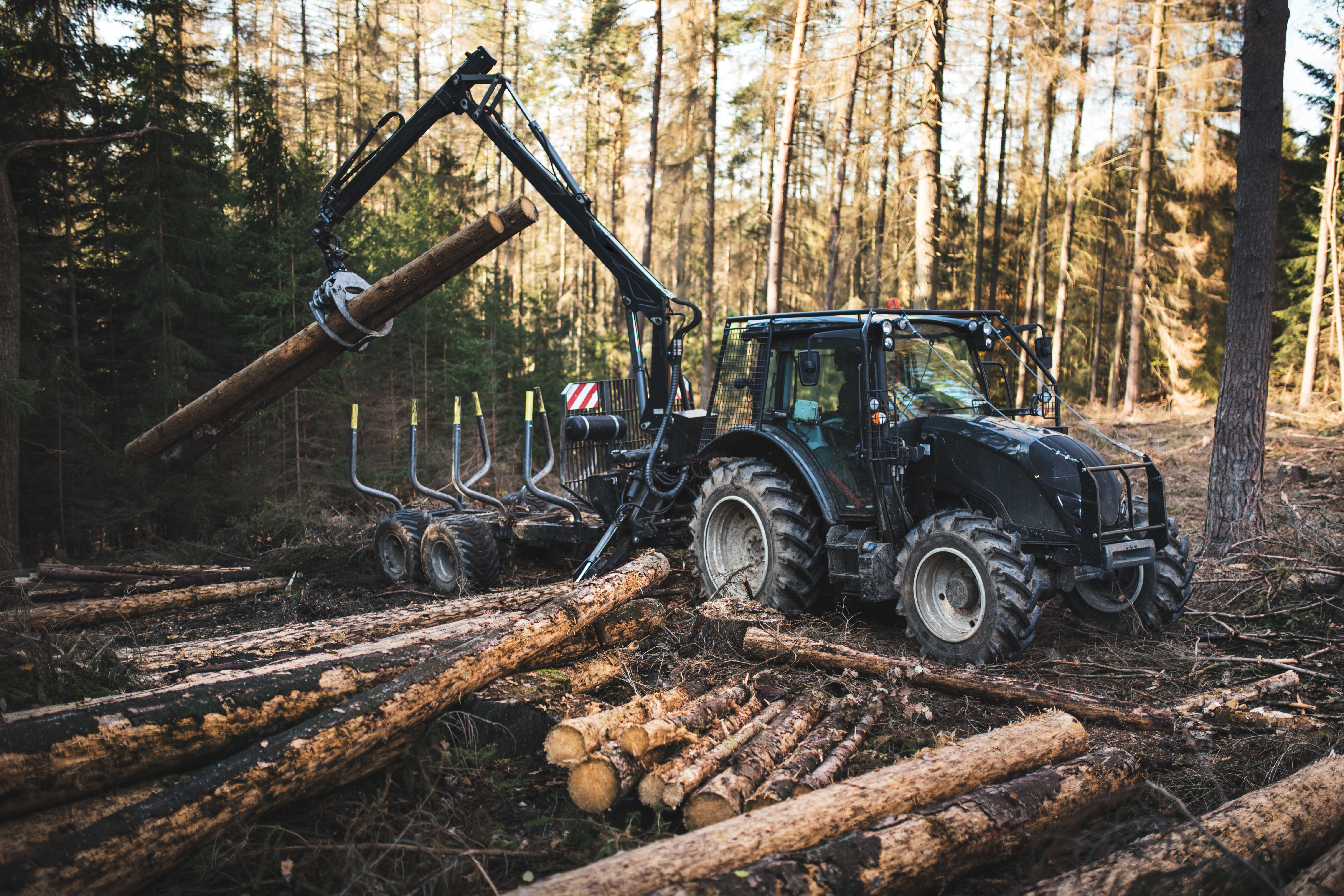 Kabinenglas für Forsttraktoren