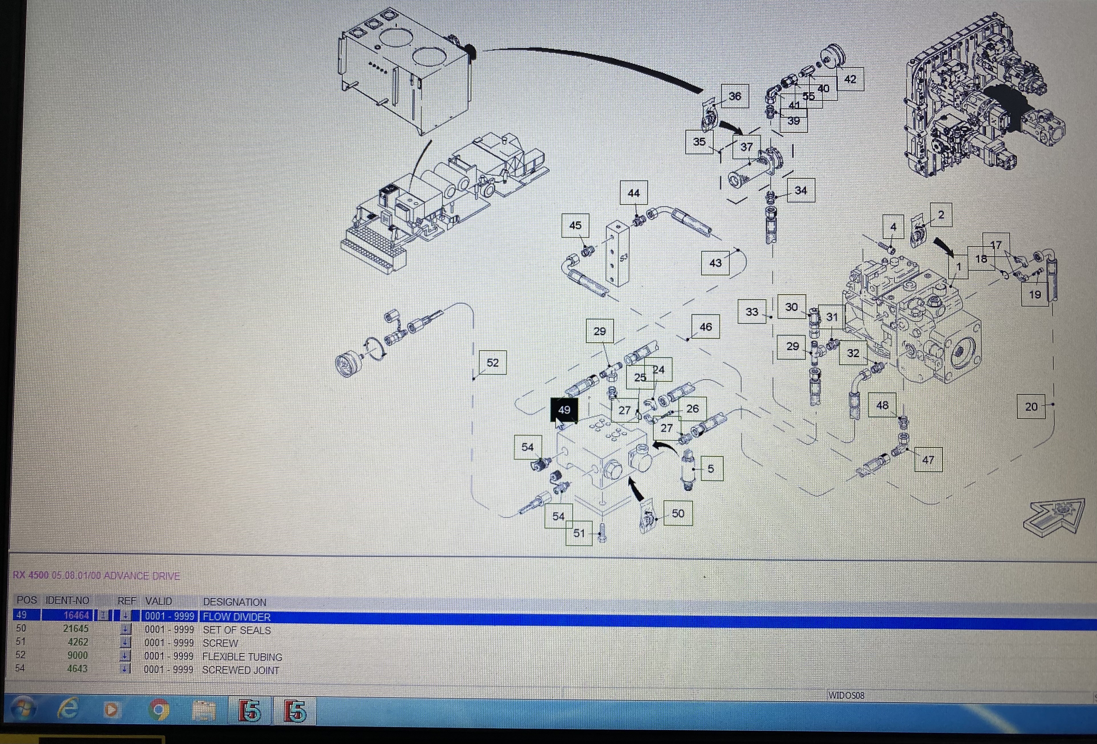 Refurbished 16464 Strömungsteiler-Ventilblock