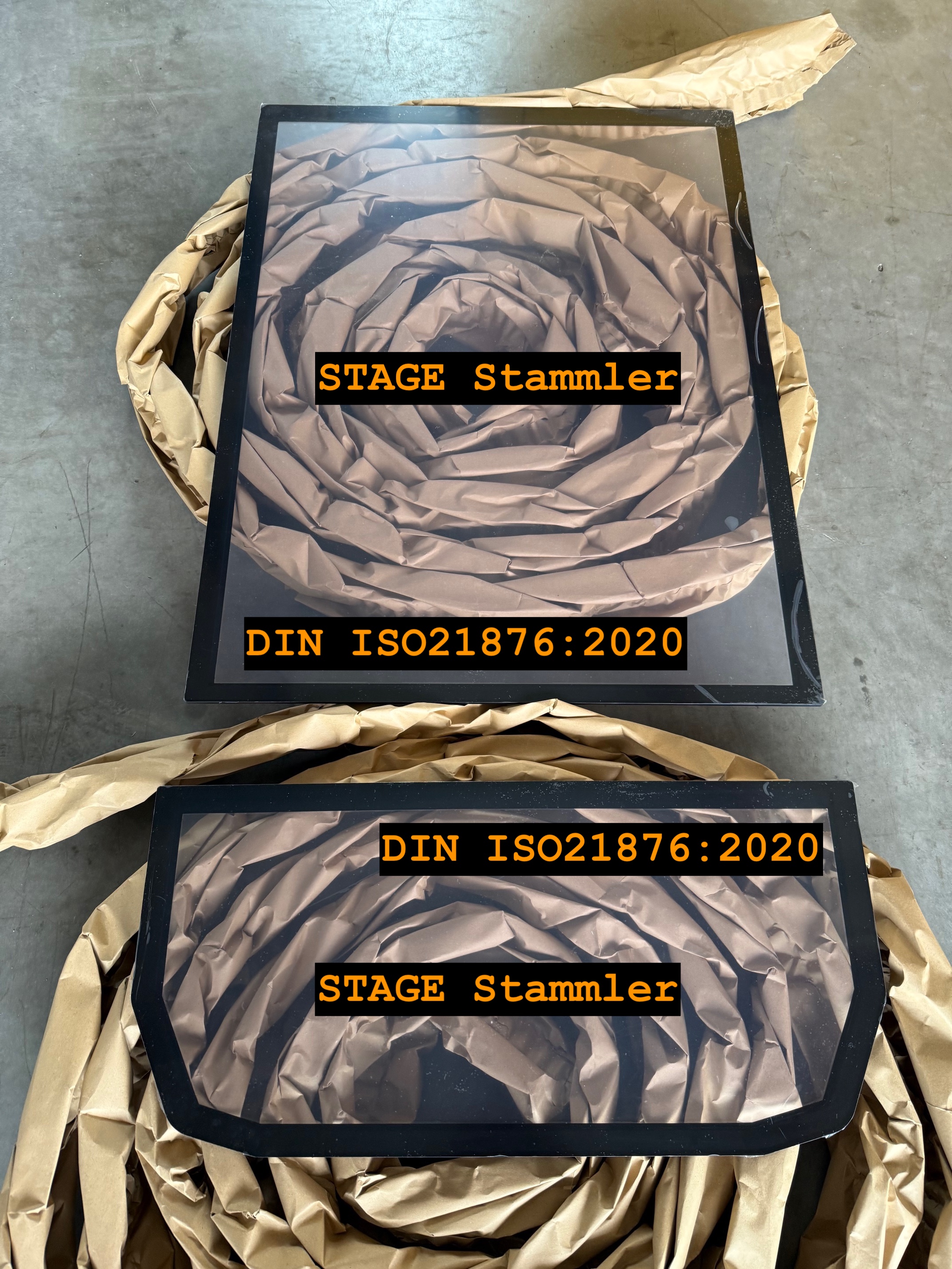 Kabinenglas für Bagger