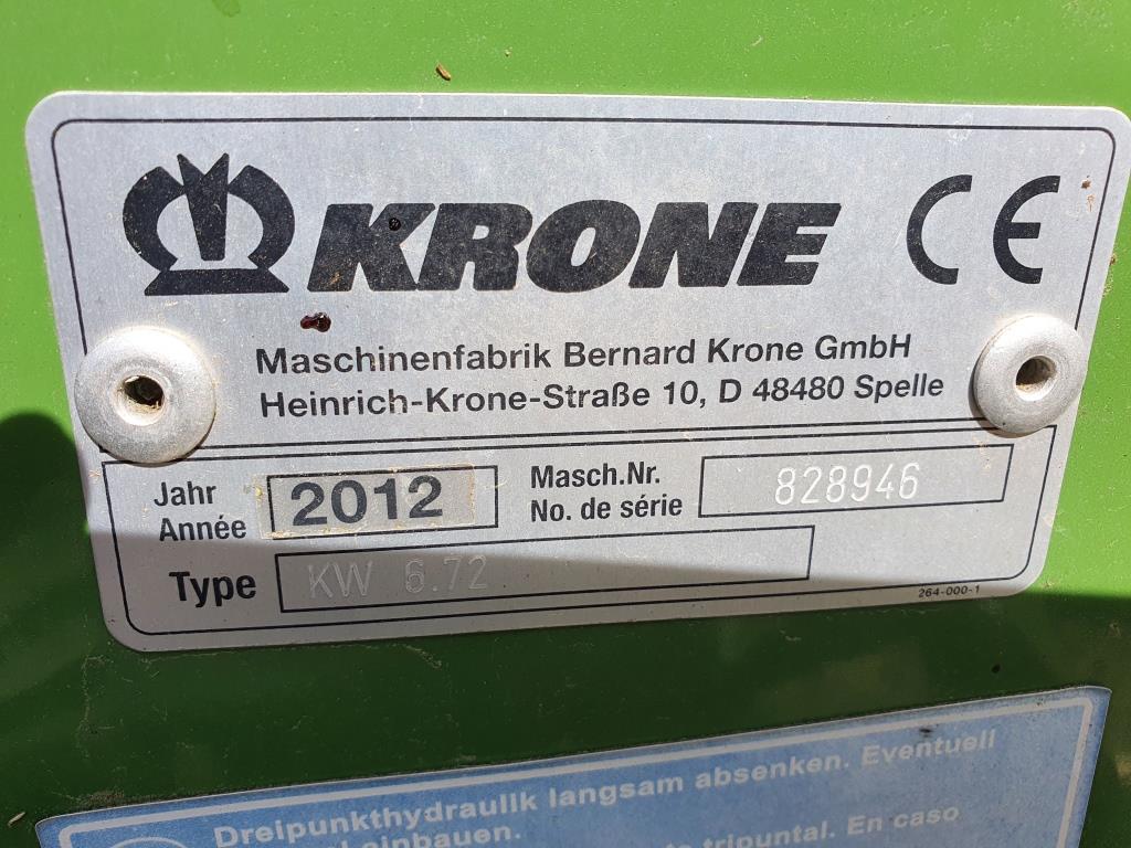 Used Krone KW 6.72 Hay Rake