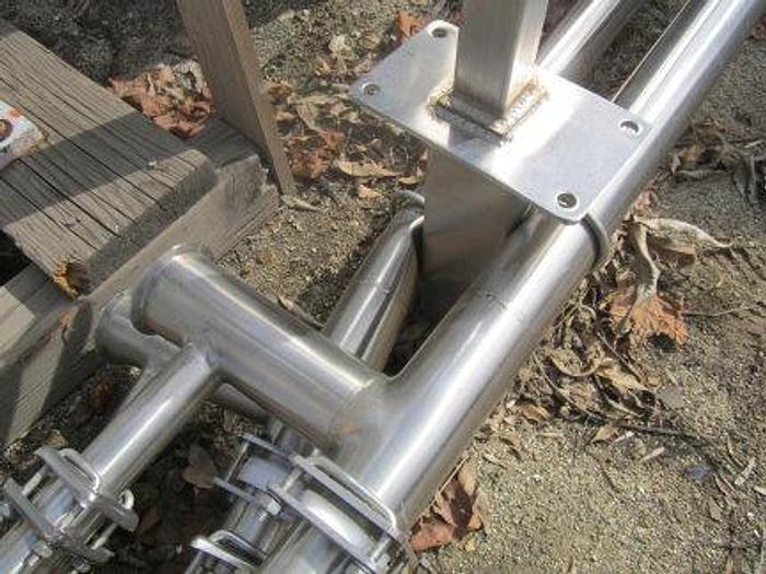 Used Heat Exchanger, Tube-in-tube, S/st, 2 Pass, 22'l #S737414