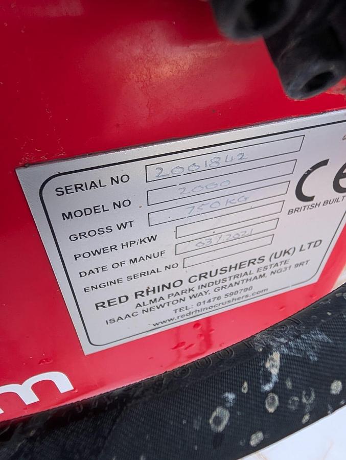 Used 2021 Red Rhino 2000