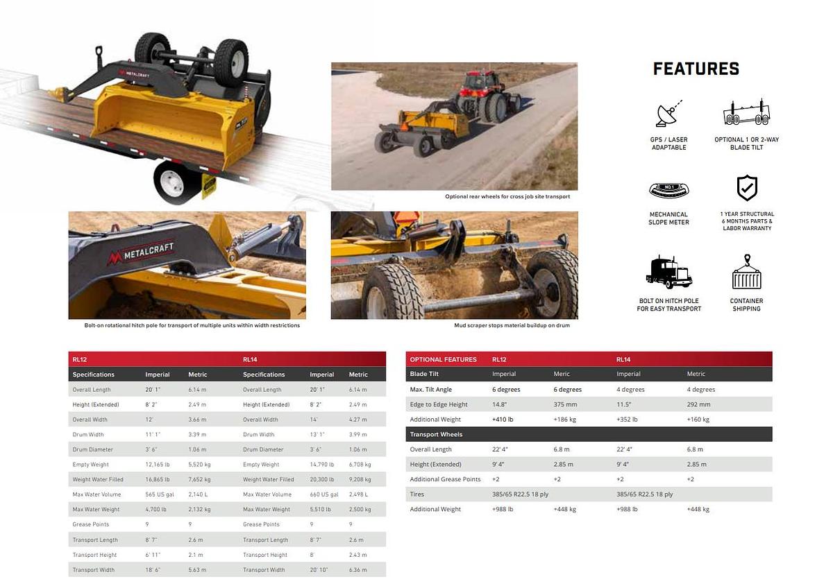 RL 12 Roller leveler