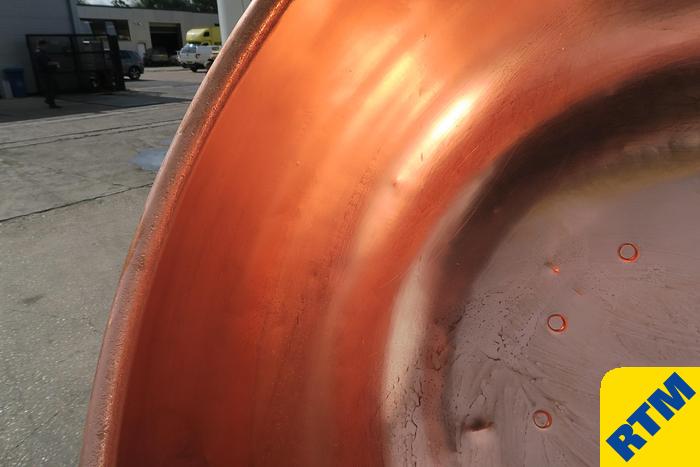 Used (8) Copper Coating Pans