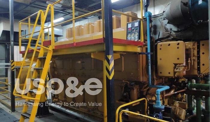 Used 5 MW 2000 Used Caterpillar 6CM32 HFO Power Plant Generator Set