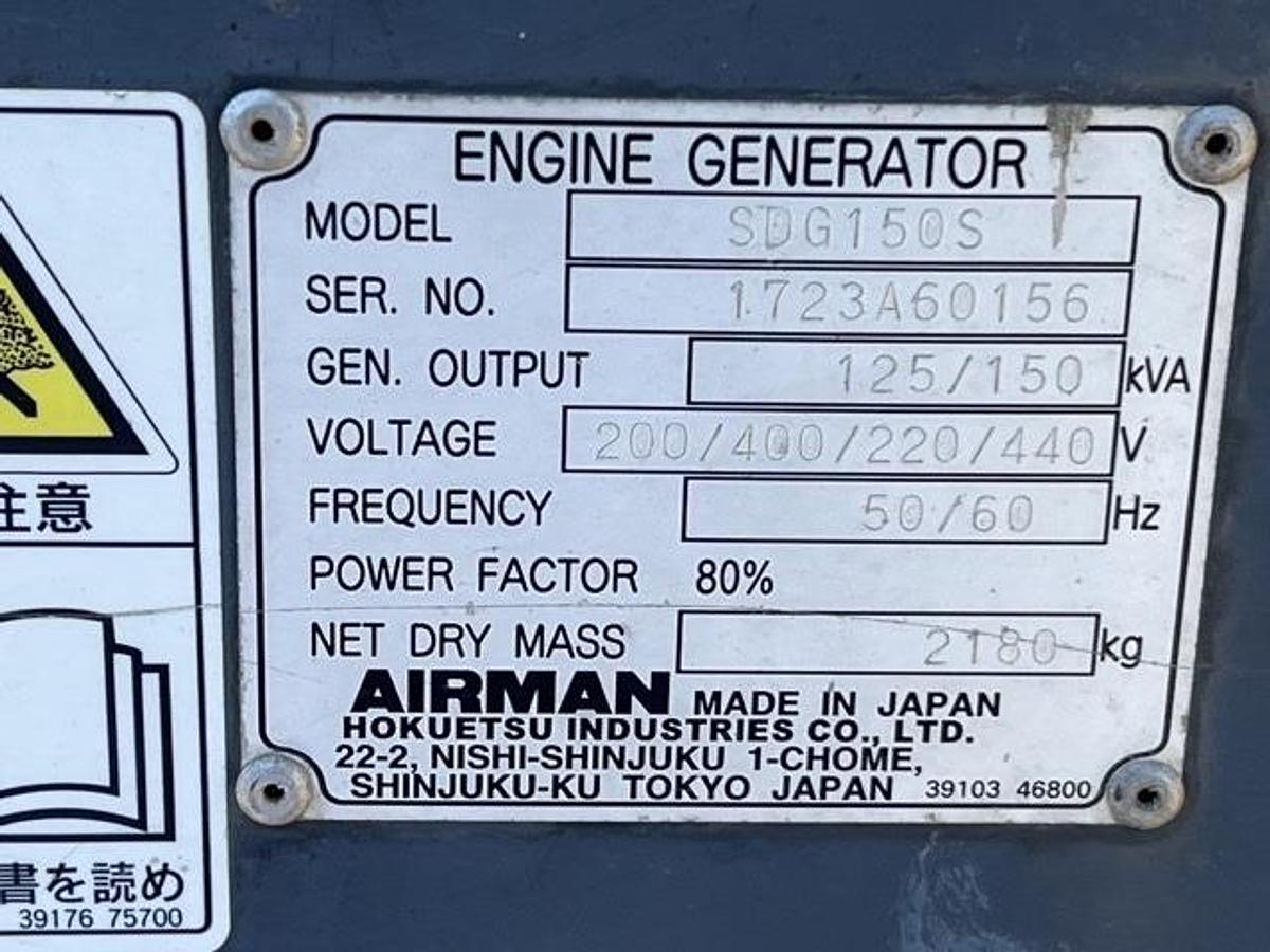 Used 2004 Airman SDG150S