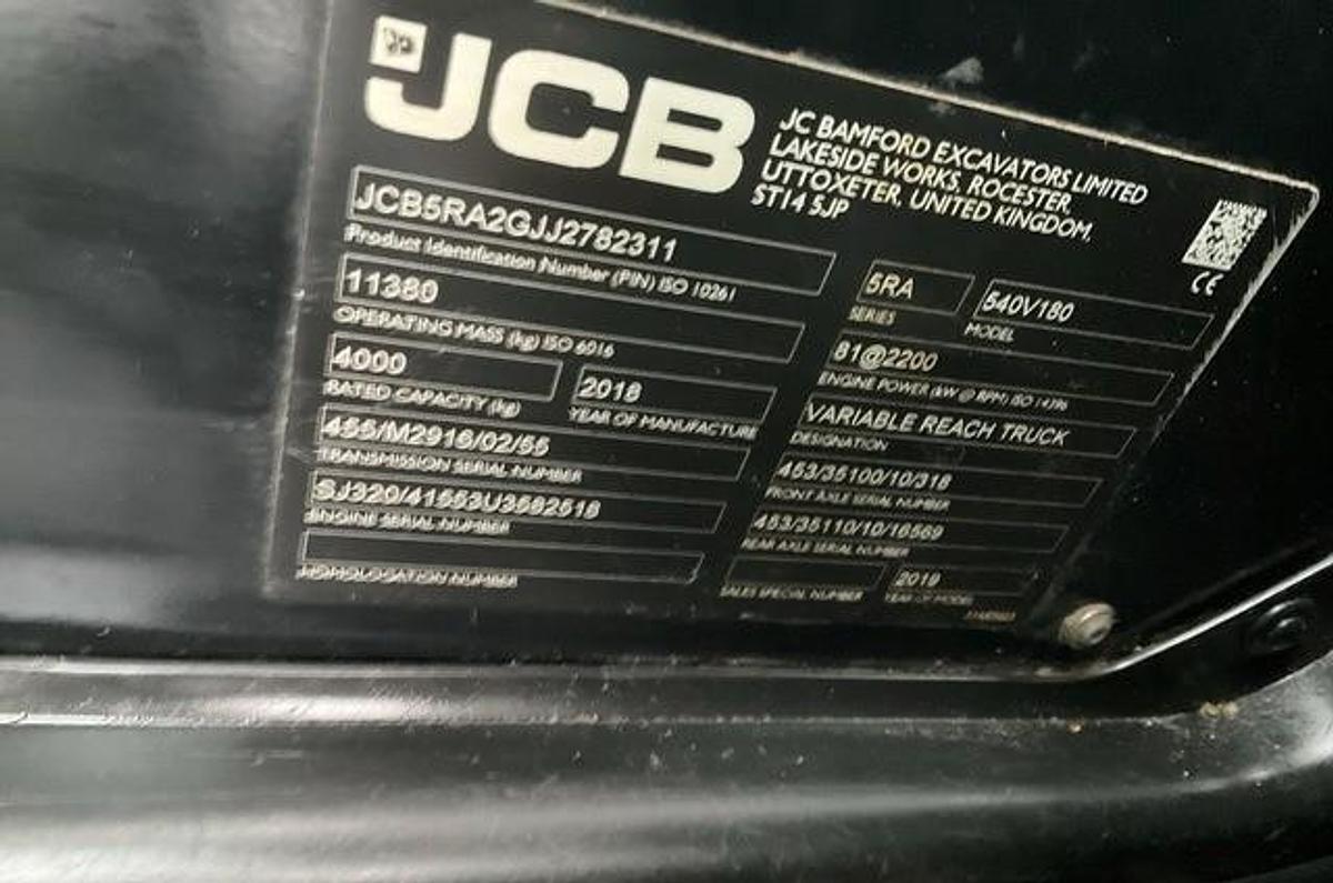 Used 2019 JCB 540-180