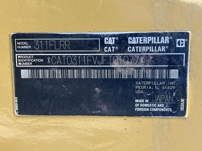 Used 2016 CAT 311FLRR