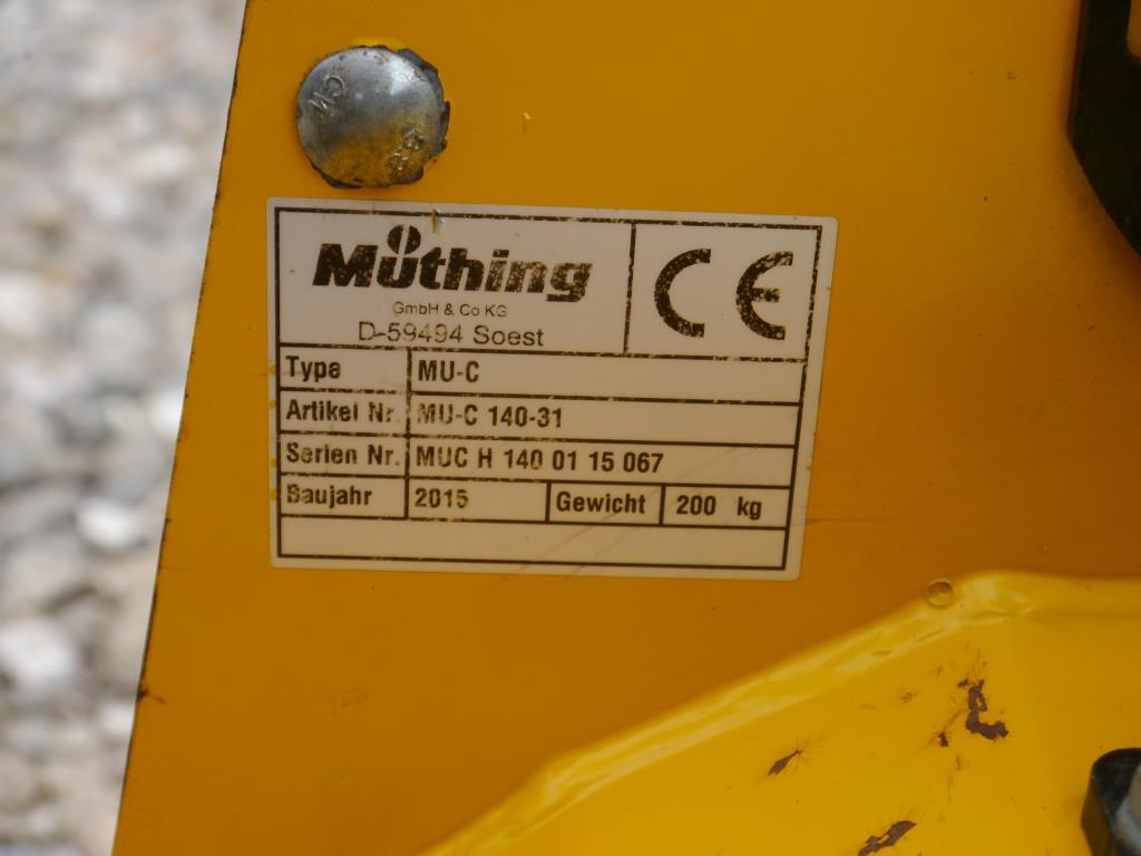Used Muthing MU-C Flail Mower
