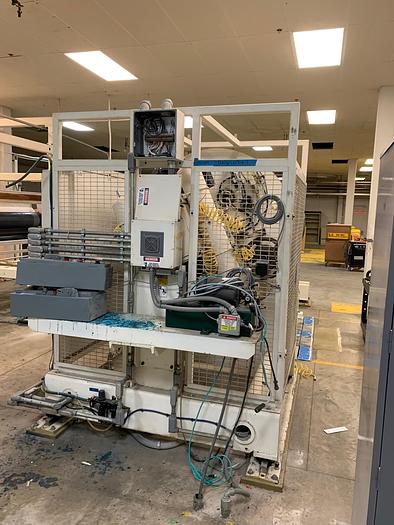 Used 66" Geometrics Shaftless Turret unwind with splicing 40" OD capacity