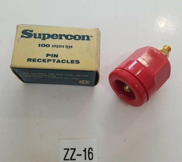 *NEW* Supercon RP100GR Red Supercon Plug 100 Ampere 125-250V 600V + WARRANTY!