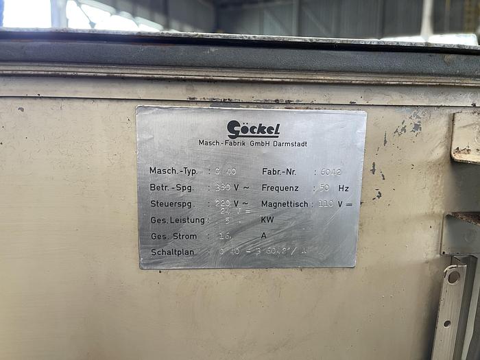 Da sistemare Affilatrice per Lame NC GOCKEL G40 el T