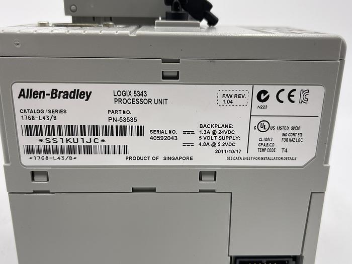 Used Allen-Bradley 1768-L43 Ser B