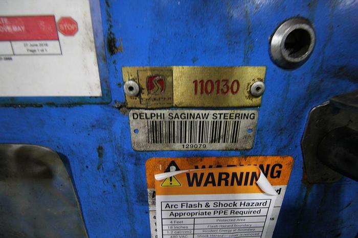 Used SAGINAW MACHINE SYSTEMS AC450MD-2 TWIN SPINDLE VERTICAL CNC LATHE