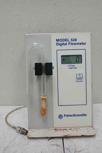 Used Fisher Scientific Model 520 Digital Flowmeter Flow Meter
