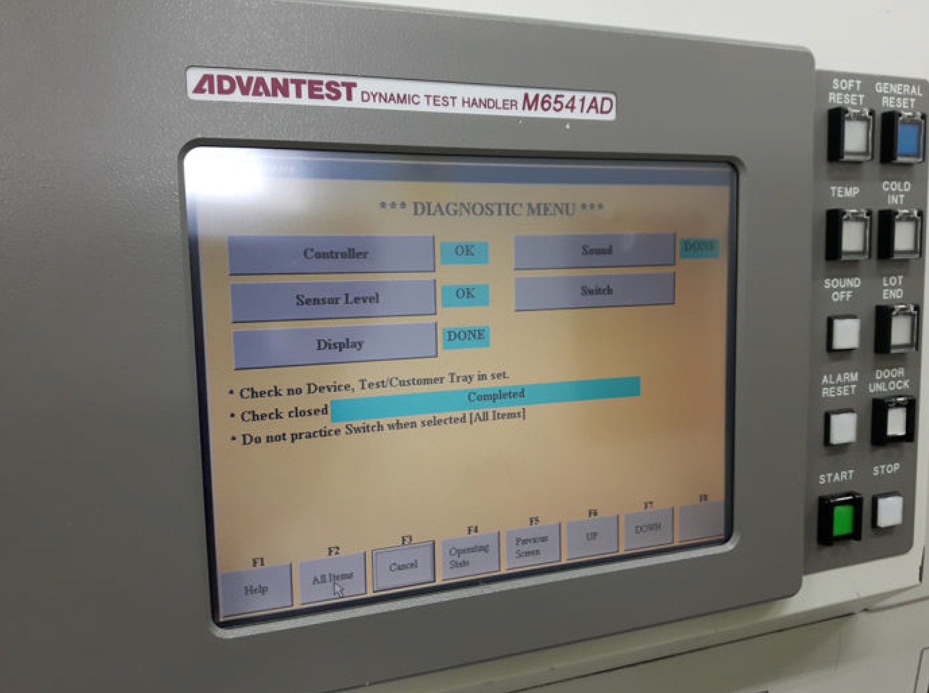 Used Advantest Pick & Place Memory Handler M6541AD