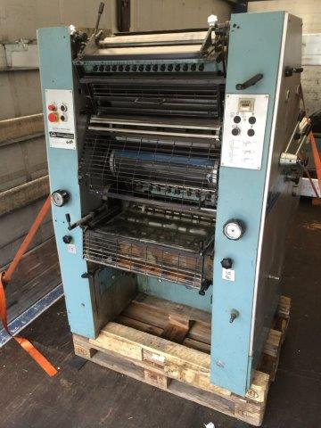 Used Onecolor offset printing MAN Roland Practica PR 00 with imprint mechanism for numbering 1988