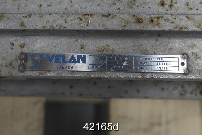 Used Velan L15-0310C-13SL 14" Hand Operated Knife Gate Valve #42165