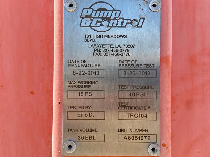 Refurbished 2016 Pump and Control 30 HP Vac