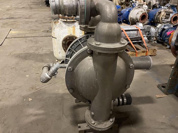 Used WILDEN PUMP 15 STAINLESS STEEL 316 SS DOUBLE DIAPHRAGM/ TRANSFER PUMP