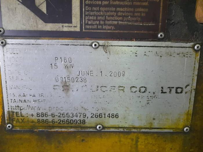 Used Producer 160T Hot Chamber Die Casting Machine Year 2009