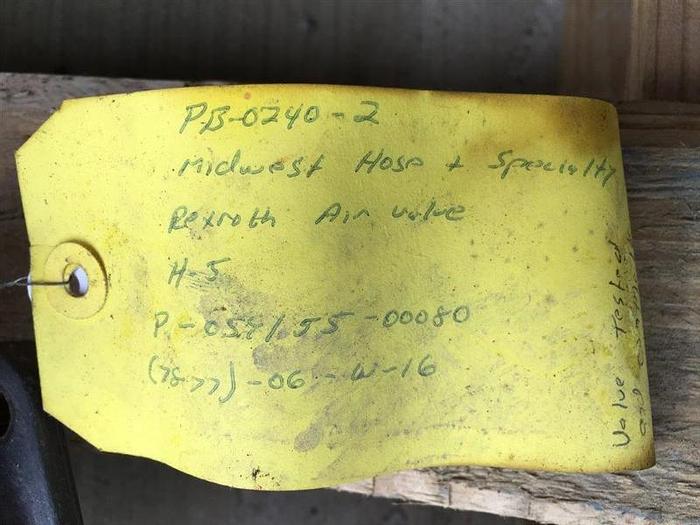 Used 0 Rexroth H-5 RELAY AIR VALVE P-059155-00080